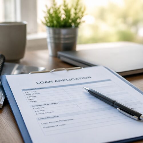 Loan origination software guiding a borrower from application to funded loan
